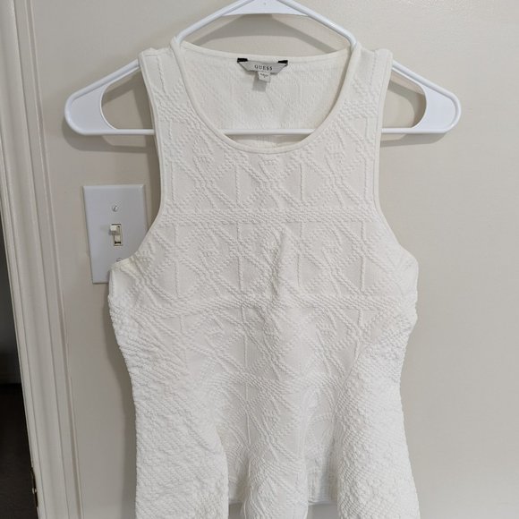 Guess Peplum Tank top with open back Size small - Picture 1 of 7